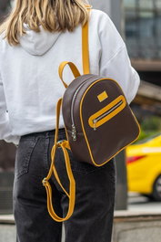 Zoozie Bags Oslo Marrón y Amarillo